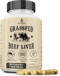 Ancestral Supplements Grass-Fed Beef Liver 180 Capsules